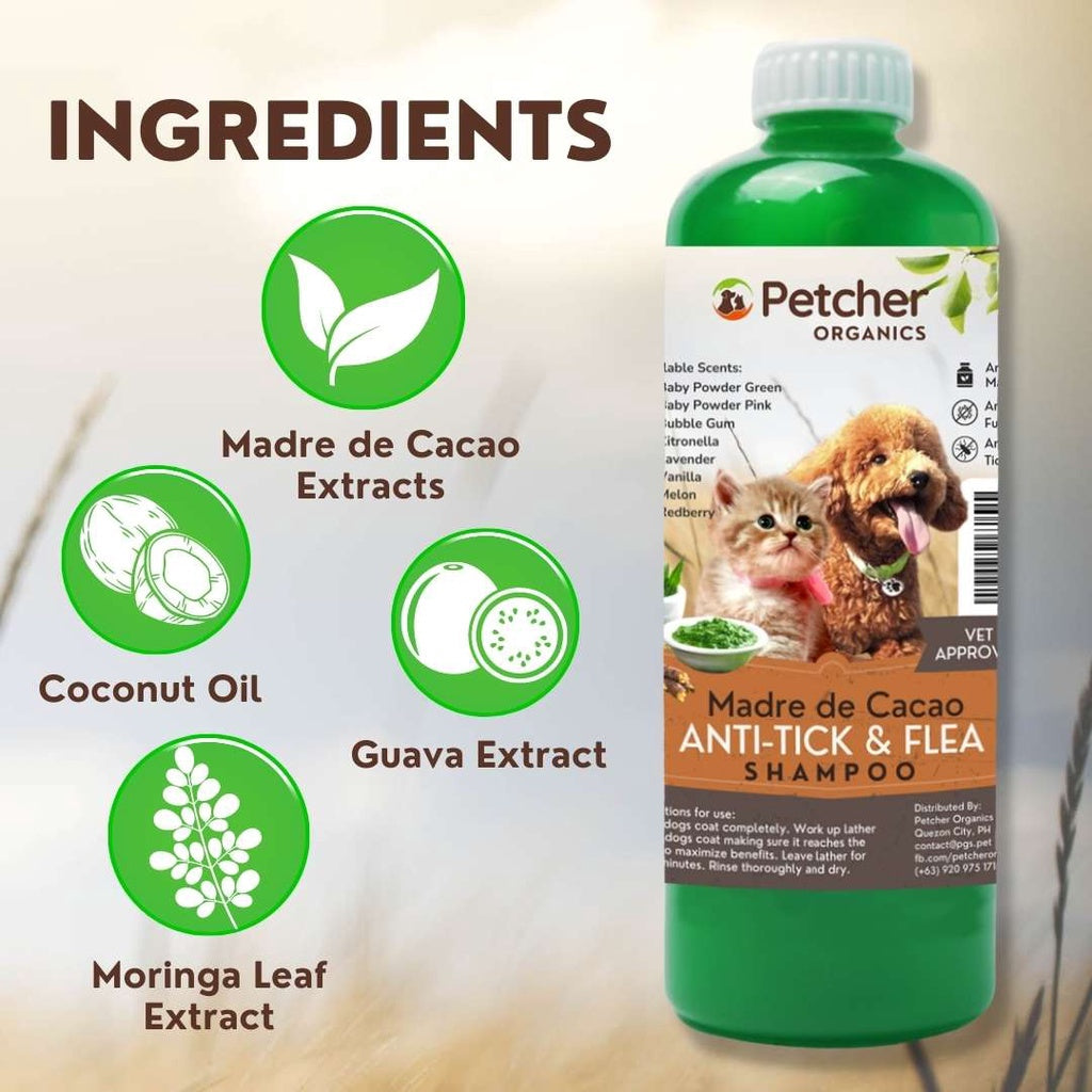 Petcher Madre De Cacao Pet Bundle Pack Tick And Flea Care for Dogs and Cats