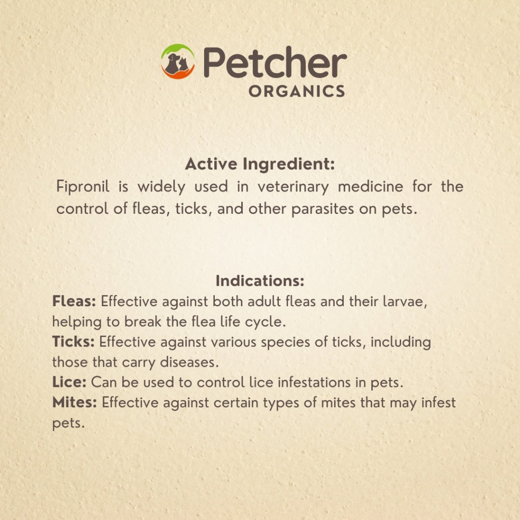 Petcher Tick and Flea Spray 250ml for Dogs and Cats