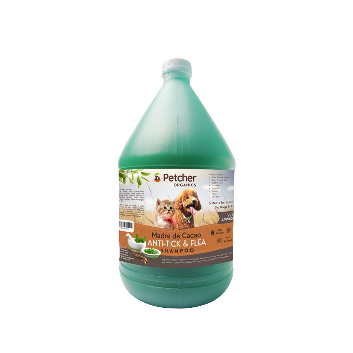 Petcher Madre De Cacao Tick And Flea Shampoo for Dogs and Cats