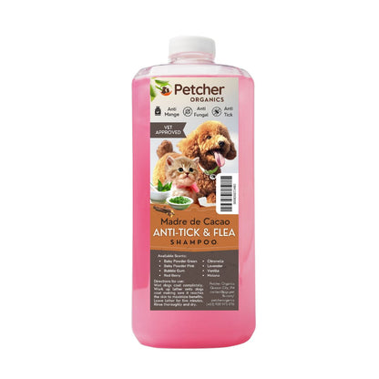 Petcher Madre De Cacao Pet Sulit Bundle Tick and Flea Shampoo and Conditioner