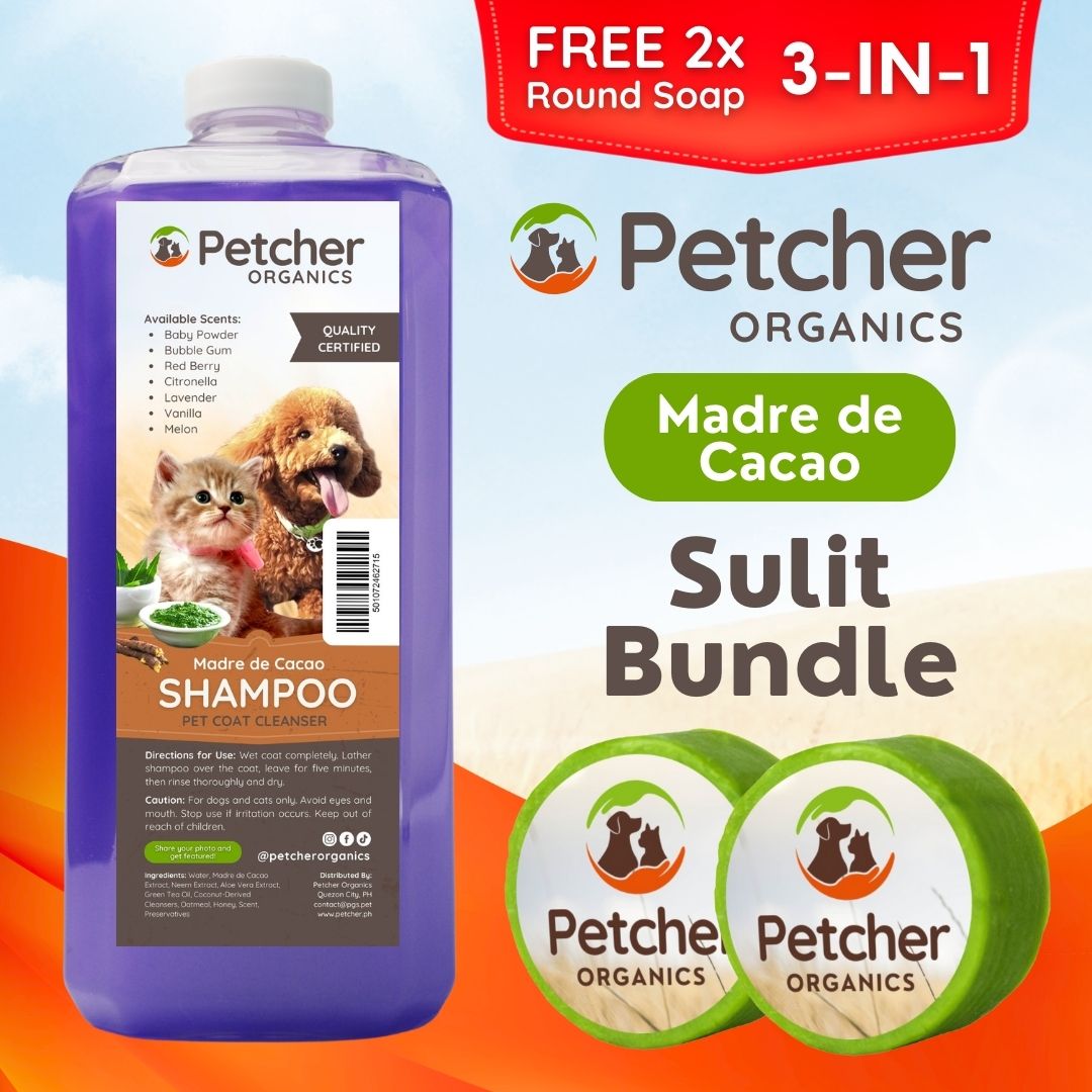 Petcher 9-in-1 Madre De Cacao Pet Bundle Tick and Flea Care for Dogs and Cats