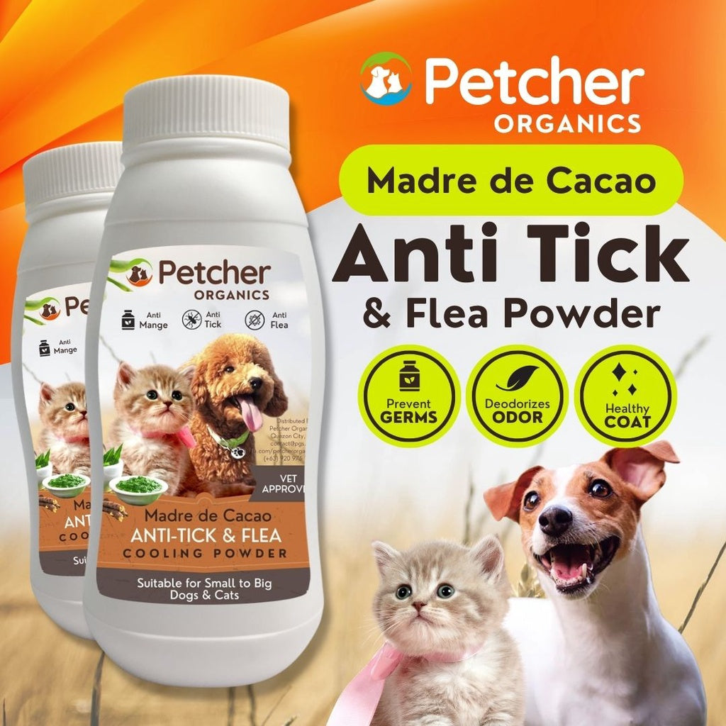 Petcher Madre de Cacao Pet Powder 50g Tick and Flea Care