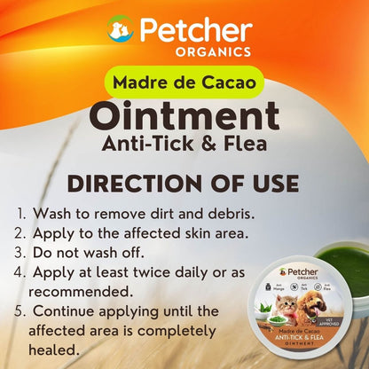 Petcher Madre De Cacao Pet Ointment for Dogs and Cats