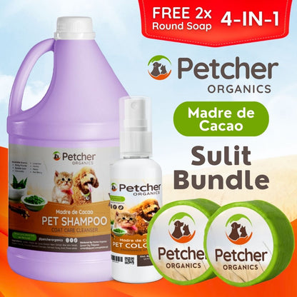 Petcher 9-in-1 Madre De Cacao Pet Bundle Tick and Flea Care for Dogs and Cats