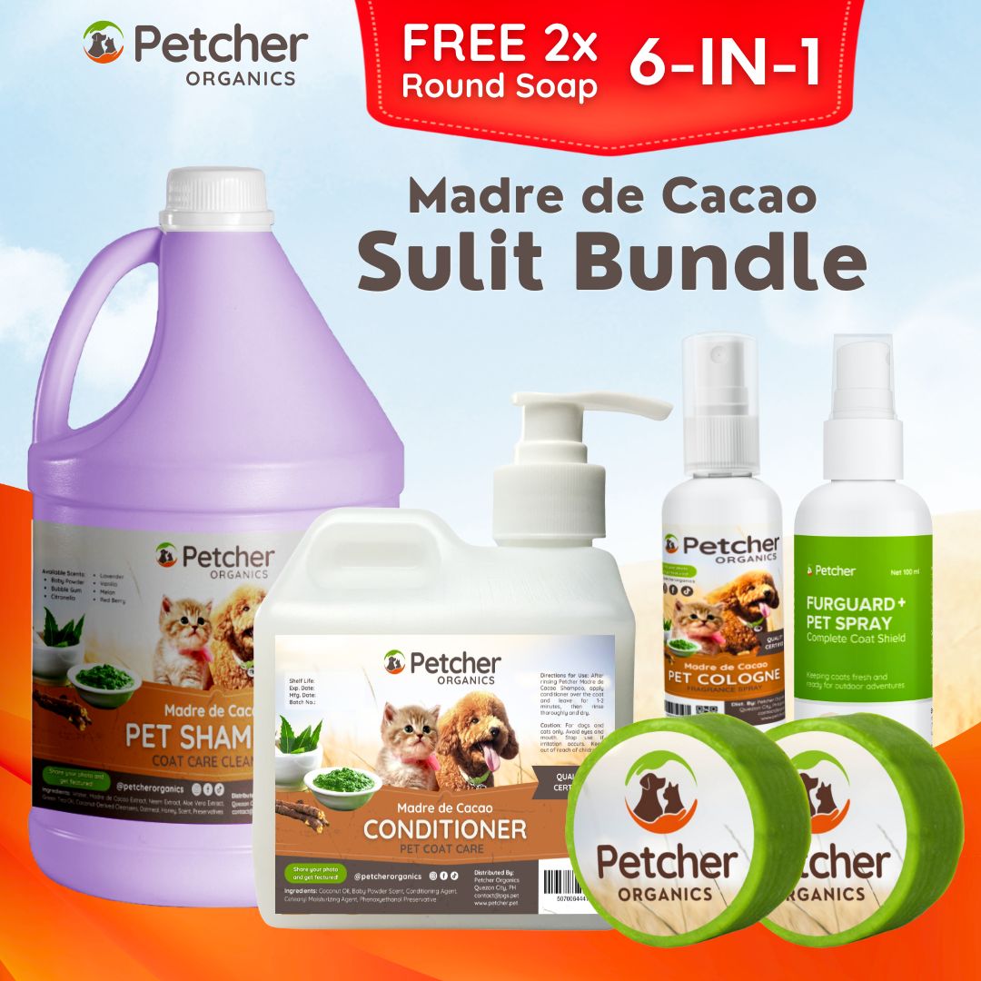 Petcher 9-in-1 Madre De Cacao Pet Bundle Tick and Flea Care for Dogs and Cats