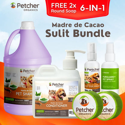 Petcher 9-in-1 Madre De Cacao Pet Bundle Tick and Flea Care for Dogs and Cats