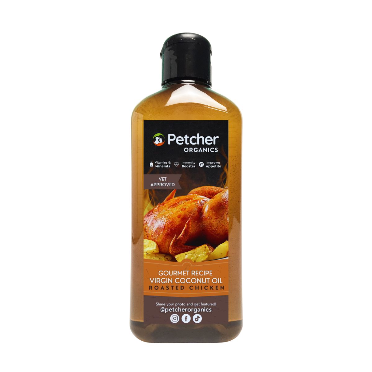 Petcher Gourmet Flavored Virgin Coconut Oil VCO 250ml Pet Food Topper