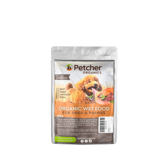 Petcher Wet Food Pouch for Puppies and Dogs