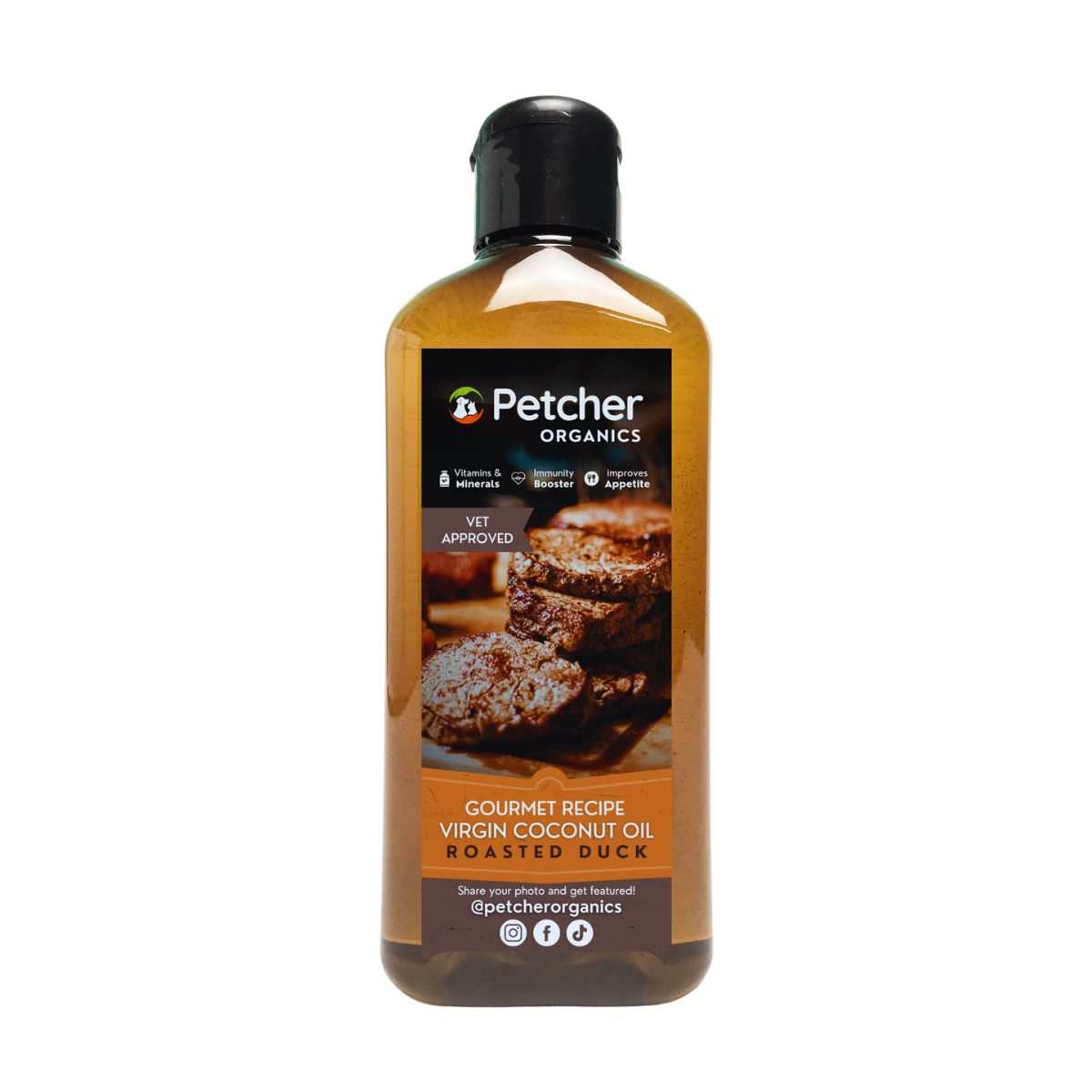 Petcher Gourmet Flavored Virgin Coconut Oil VCO 250ml Pet Food Topper