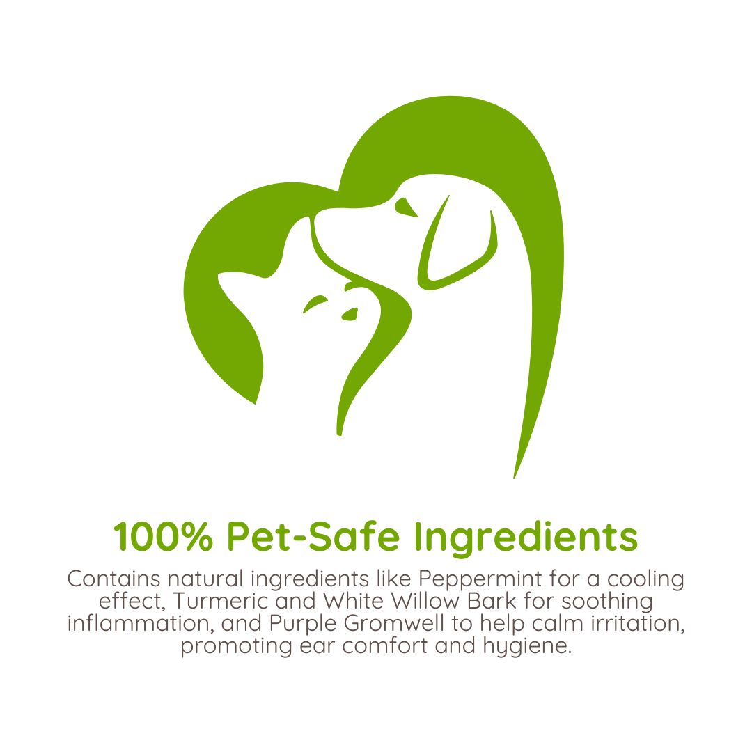 Petcher Ear Cleanser 60ml for Dogs and Cats