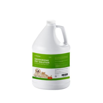 Petcher Enzyme Deodorizer 1 Liter and 1 Gallon Pet Disinfectant