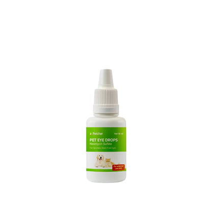 Petcher Neomycin Sulfate Pet Eye Drops 10ml for Dogs and Cats