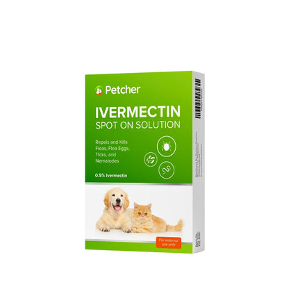 Petcher Ivermectin Spot-On Treatment for Dogs and Cats