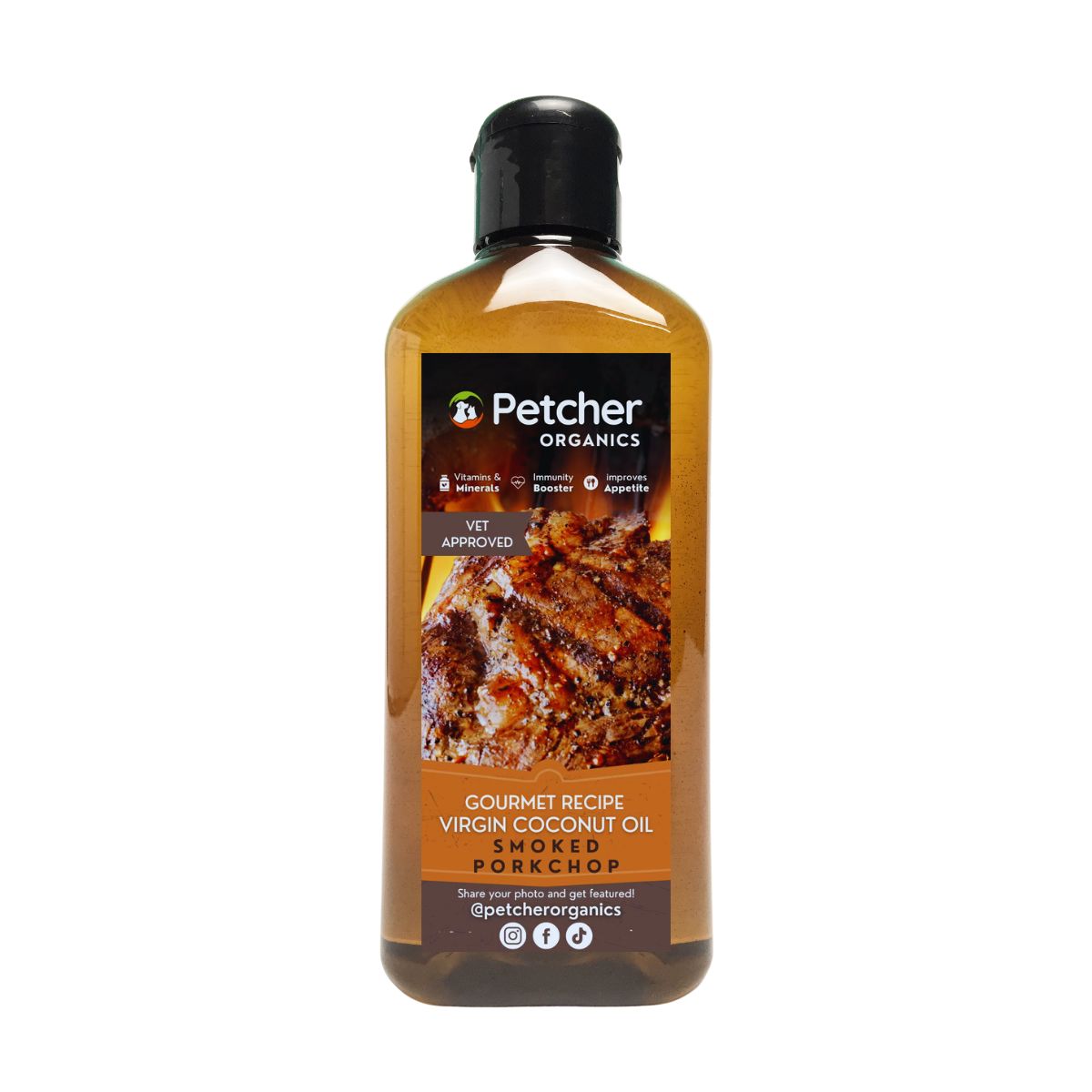 Petcher Gourmet Flavored Virgin Coconut Oil VCO 250ml Pet Food Topper