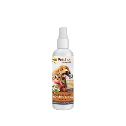 Petcher Tick and Flea Pet Spray 100ml for Dogs and Cats