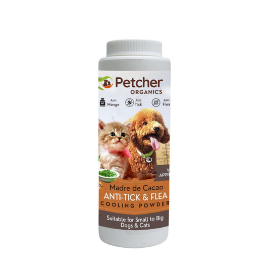 Petcher Madre de Cacao Pet Powder 100g Tick and Flea Care for Dogs and Cats