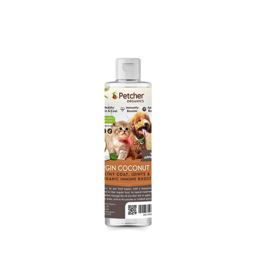 Petcher Virgin Coconut Oil Food Topper and Skin Care VCO for Pets