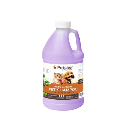 Petcher Madre De Cacao 1/2 Gallon Pet Shampoo with Soap Tick and Flea Care