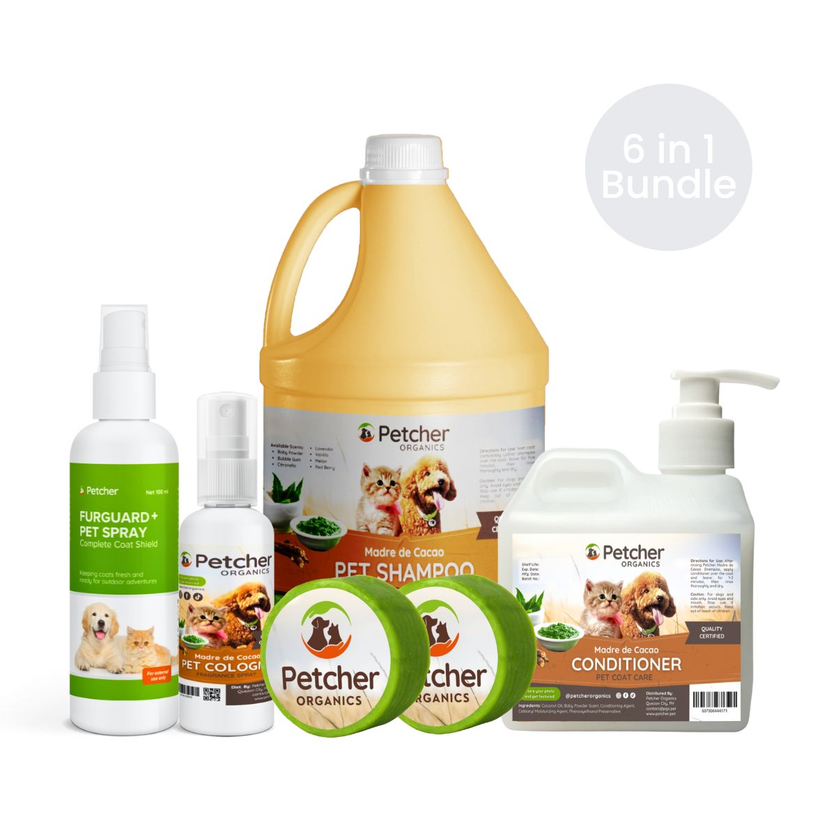 Petcher 9-in-1 Madre De Cacao Pet Bundle Tick and Flea Care for Dogs and Cats