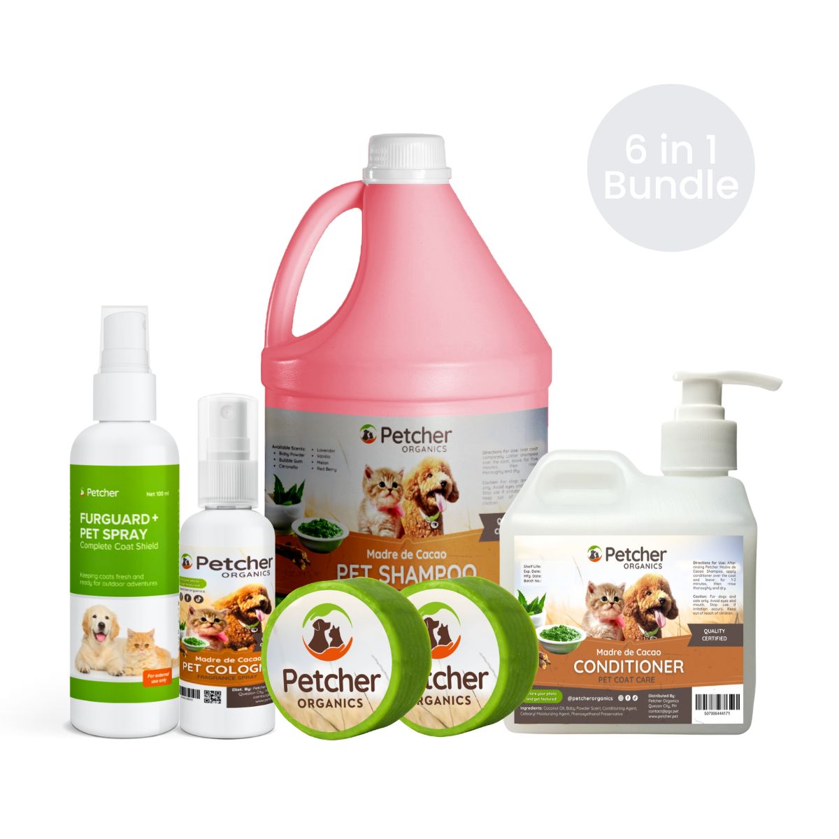 Petcher 9-in-1 Madre De Cacao Pet Bundle Tick and Flea Care for Dogs and Cats