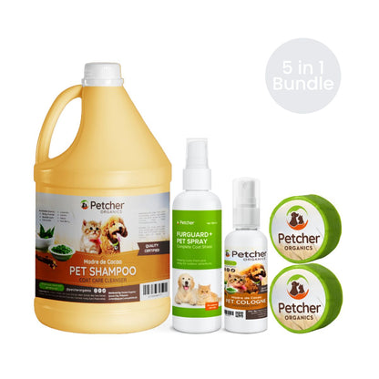 Petcher 9-in-1 Madre De Cacao Pet Bundle Tick and Flea Care for Dogs and Cats