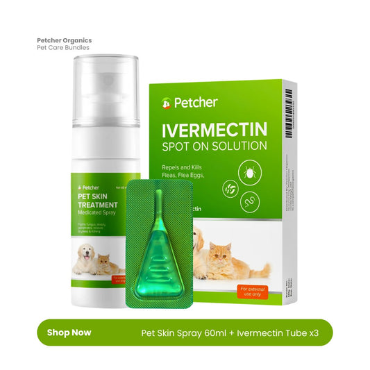 Petcher Multifunctional Bundle Ear & Skin Treatment Spray for Dogs and Cats