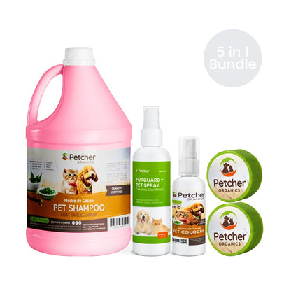 Petcher 9-in-1 Madre De Cacao Pet Bundle Tick and Flea Care for Dogs and Cats