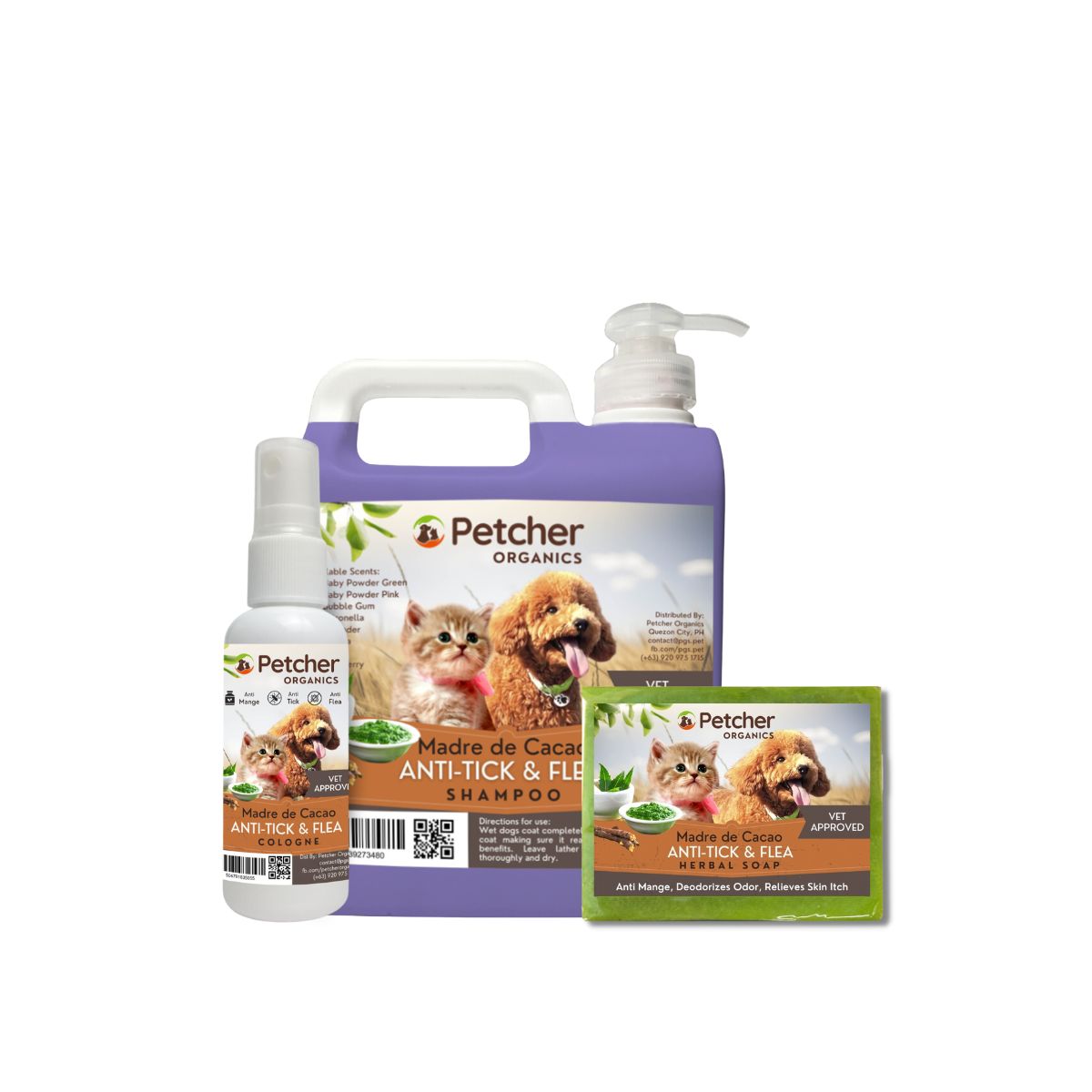 Petcher Madre De Cacao Pet Sulit Bundle Tick and Flea Care for Dogs and Cats