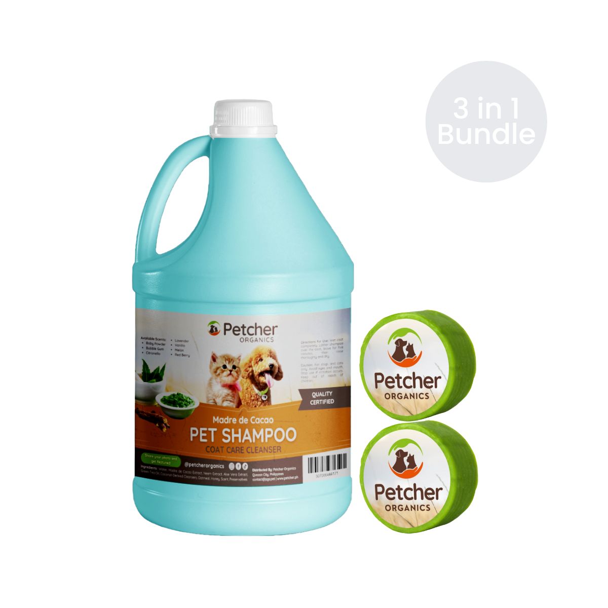 Petcher 9-in-1 Madre De Cacao Pet Bundle Tick and Flea Care for Dogs and Cats