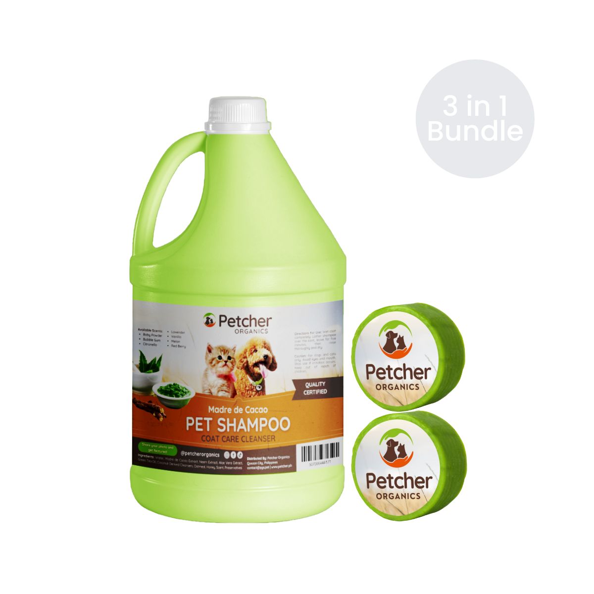 Petcher 9-in-1 Madre De Cacao Pet Bundle Tick and Flea Care for Dogs and Cats