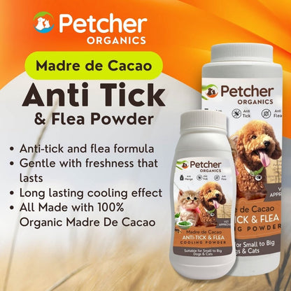 Petcher Madre de Cacao Pet Powder 50g Tick and Flea Care