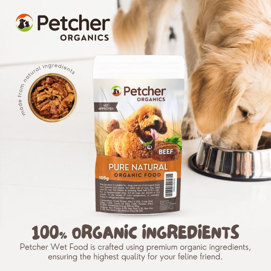 Petcher Wet Food Pouch for Puppies and Dogs