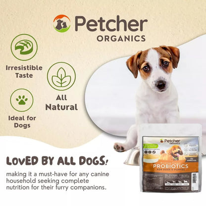 Petcher Probiotic Powder 30g Meal Topper for Dogs