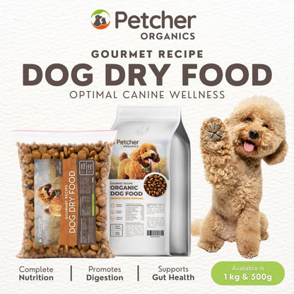 Petcher Adult Dog Dry Food 500g and 1kg Beef Flavor