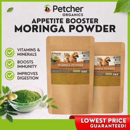 Petcher Pure Moringa Powder 30g and 100g Pet Food Topper