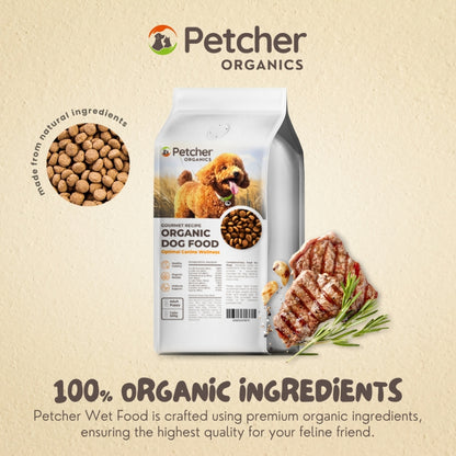 Petcher Adult Dog Dry Food 500g and 1kg Beef Flavor