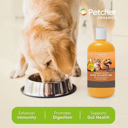 Petcher Gourmet Wild Salmon Oil 150ml Pet Food Topper