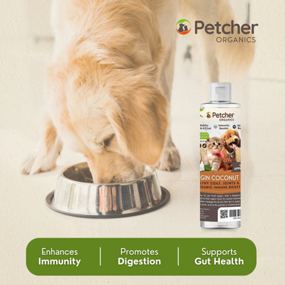 Petcher Virgin Coconut Oil Food Topper and Skin Care VCO for Pets