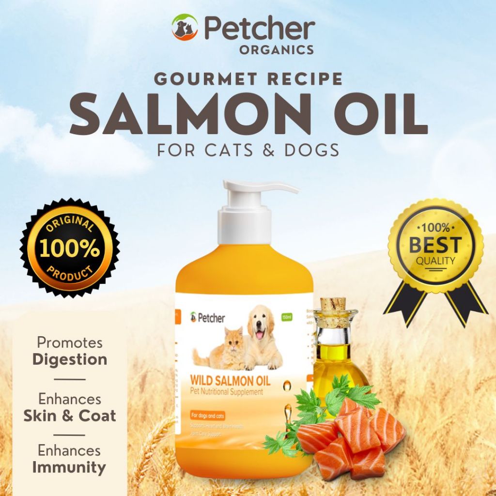 Petcher Gourmet Wild Salmon Oil 150ml Pet Food Topper