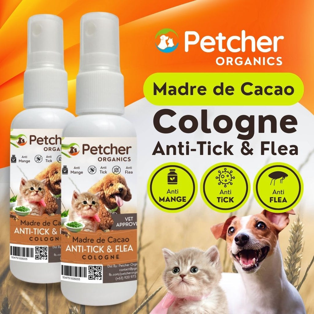 Petcher Pet Cologne Spray 50ml Powder Scent for Dogs and Cats