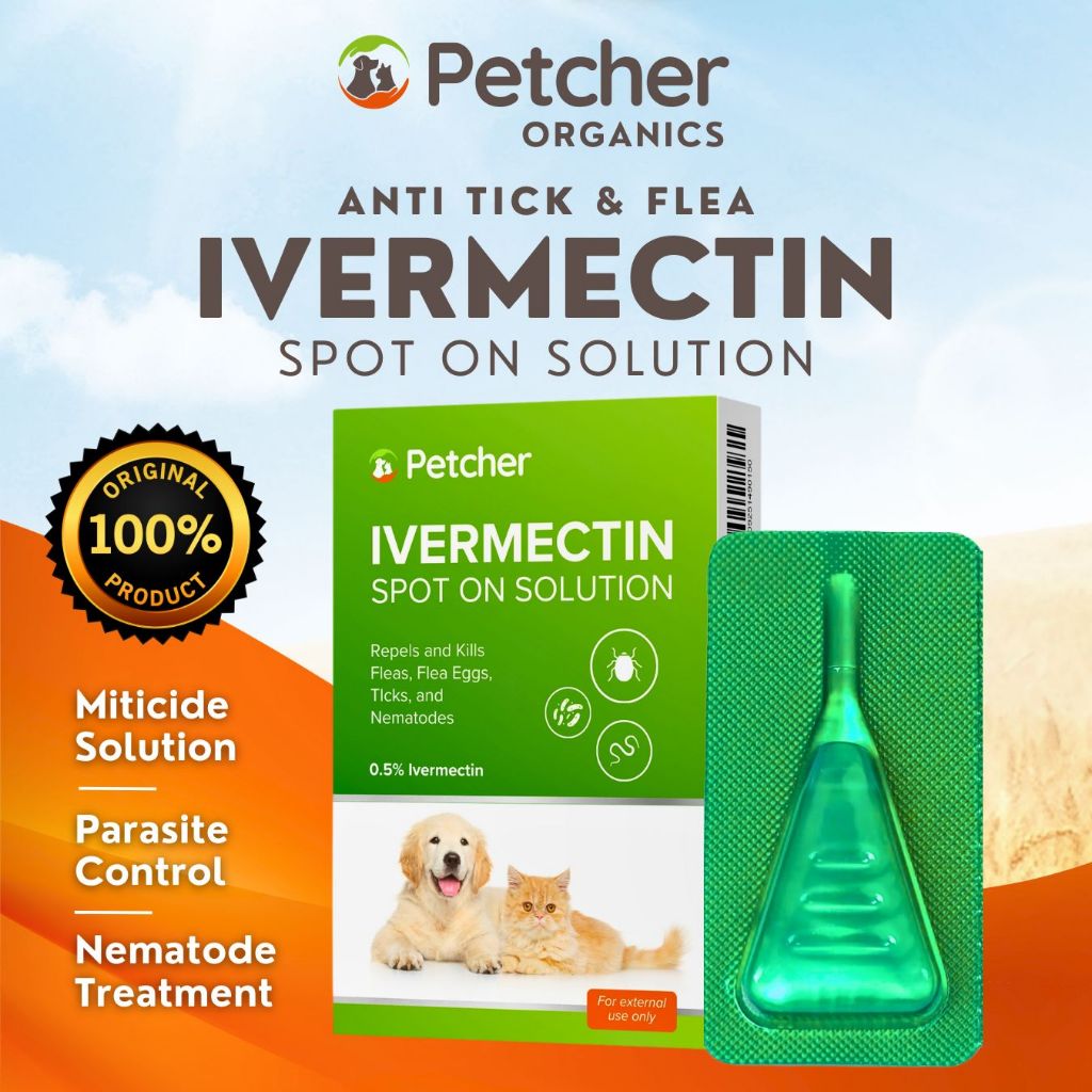 Petcher Ivermectin Spot-On Treatment for Dogs and Cats